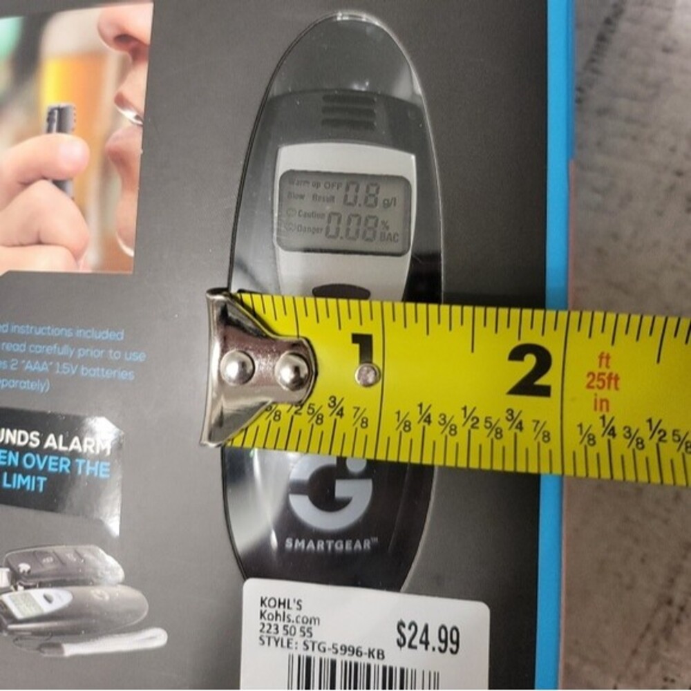 Smartgear Digital Pocket Size Breath-alyzer - Picture 7 of 12